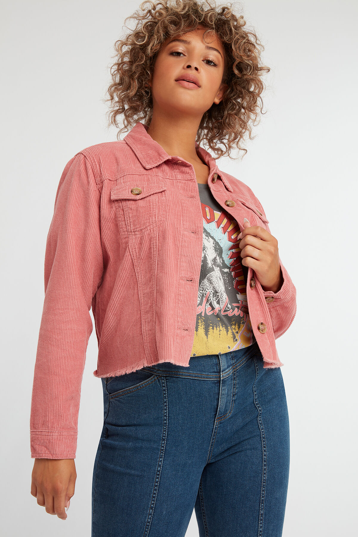 Veste en velours c&ocirc;tel&eacute; image number 3