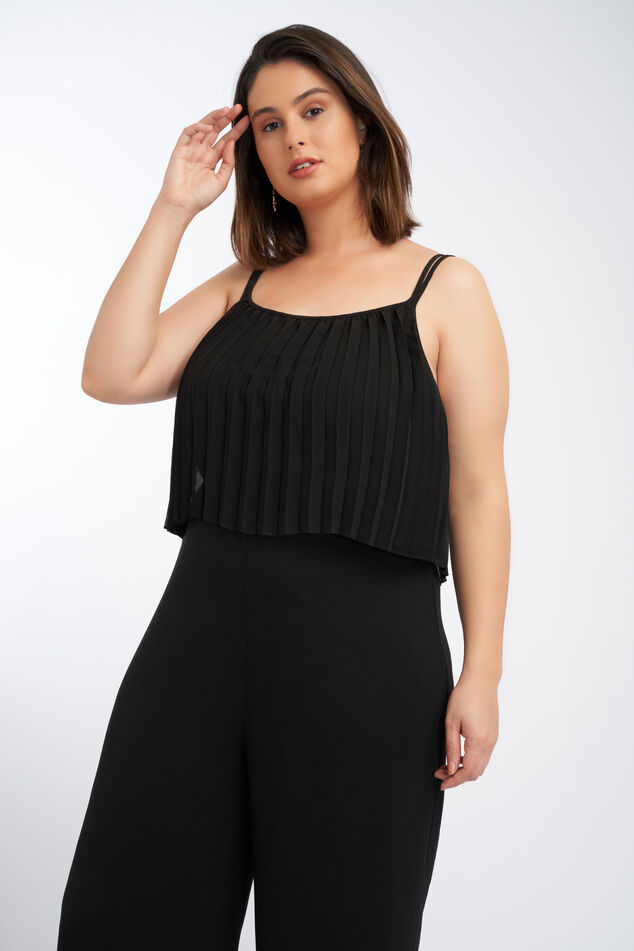 combinaison au tissu plissé image number 4