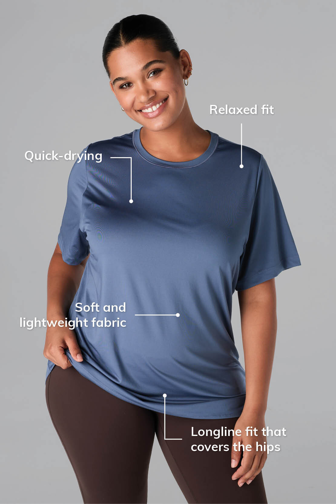 T shirt de sport long image number 1