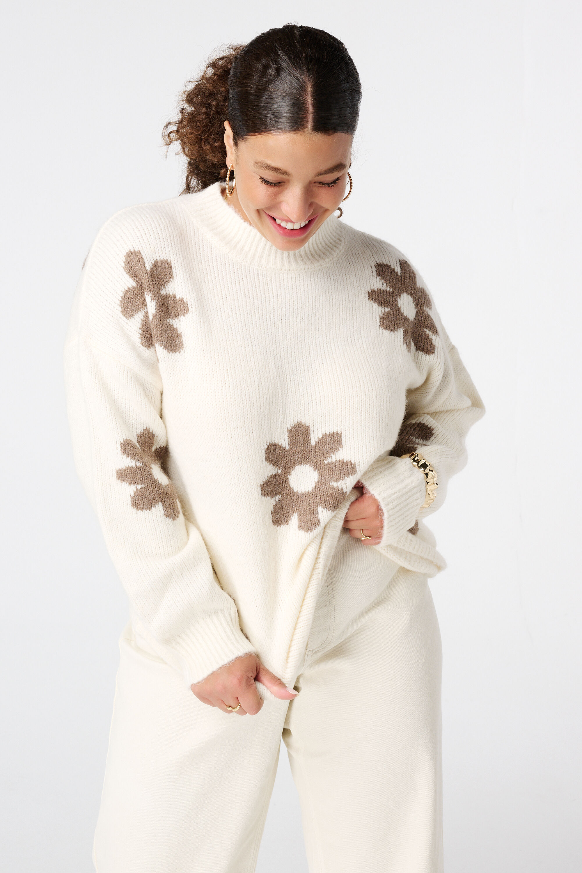 Pull &agrave; imprim&eacute; floral