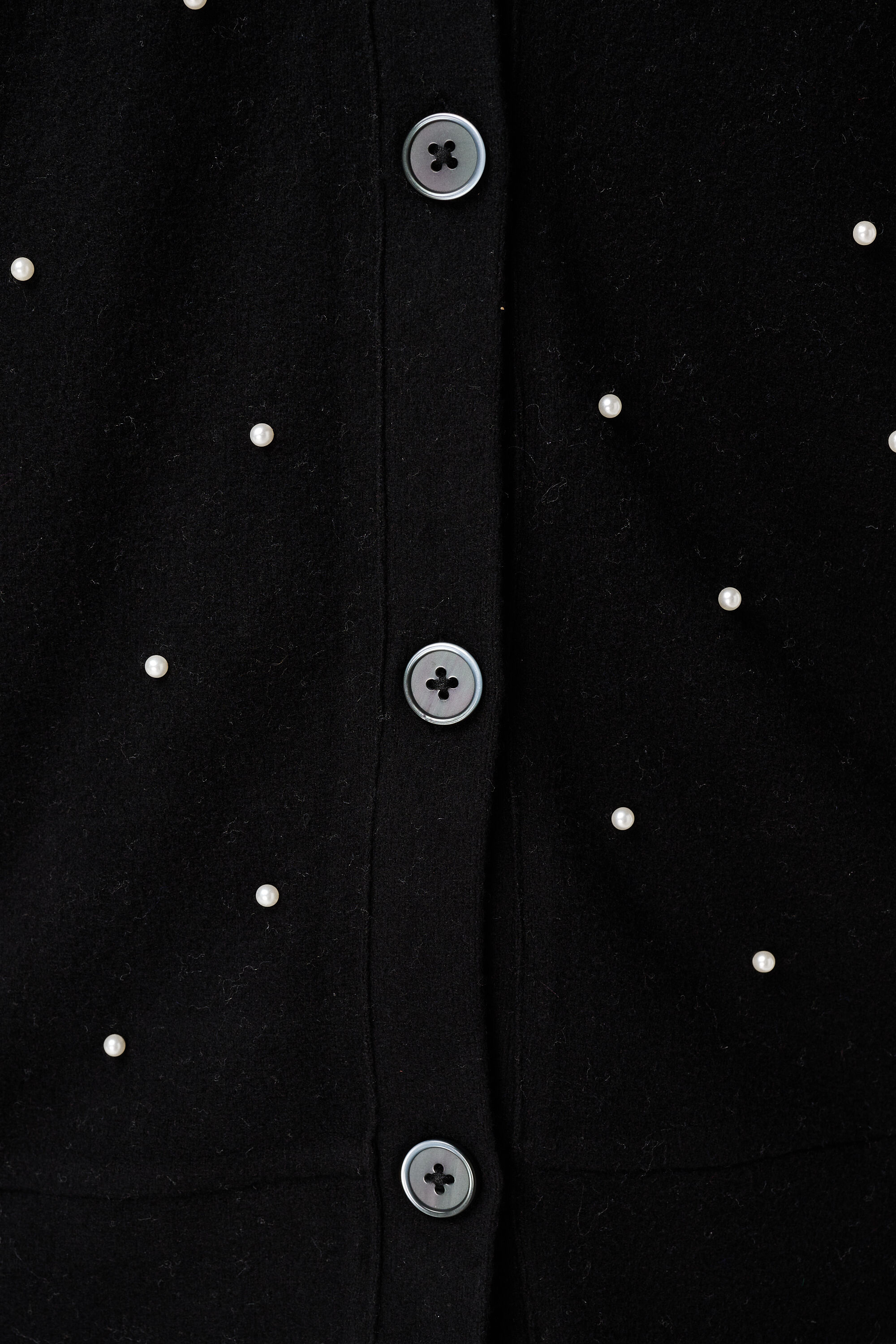Cardigan avec perles et fermeture &agrave; boutons image number 5