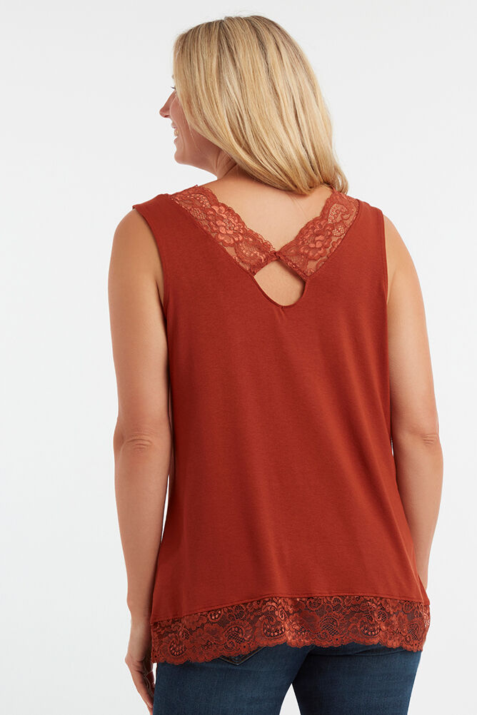 Haut sans manches avec dentelle image number 5