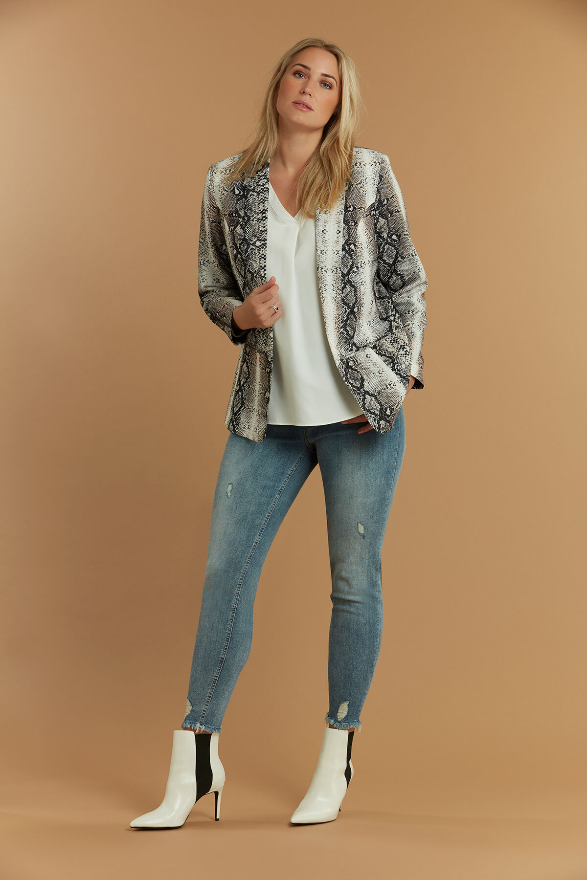 Blazer imprimé serpent on sale