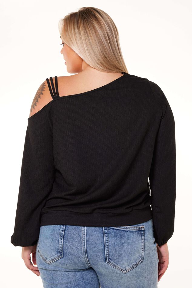 Pull à une épaule dénudée image number 3