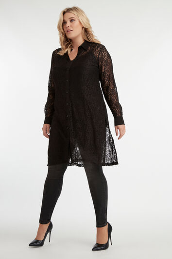 Haut en dentelle long