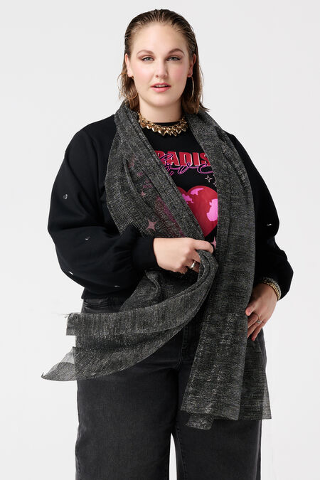 Écharpe plissée avec lurex Écharpe plissée avec lurex