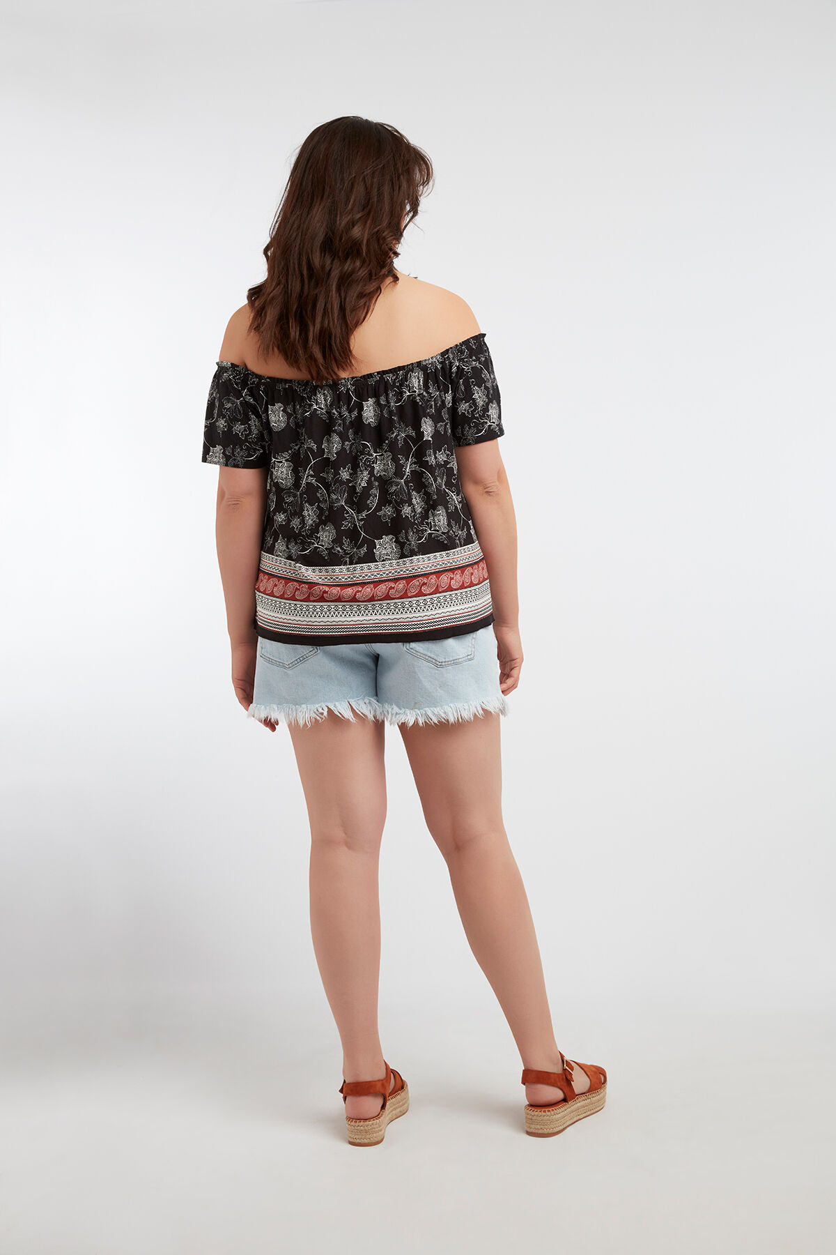 Haut avec encolure &eacute;lastique image number 6