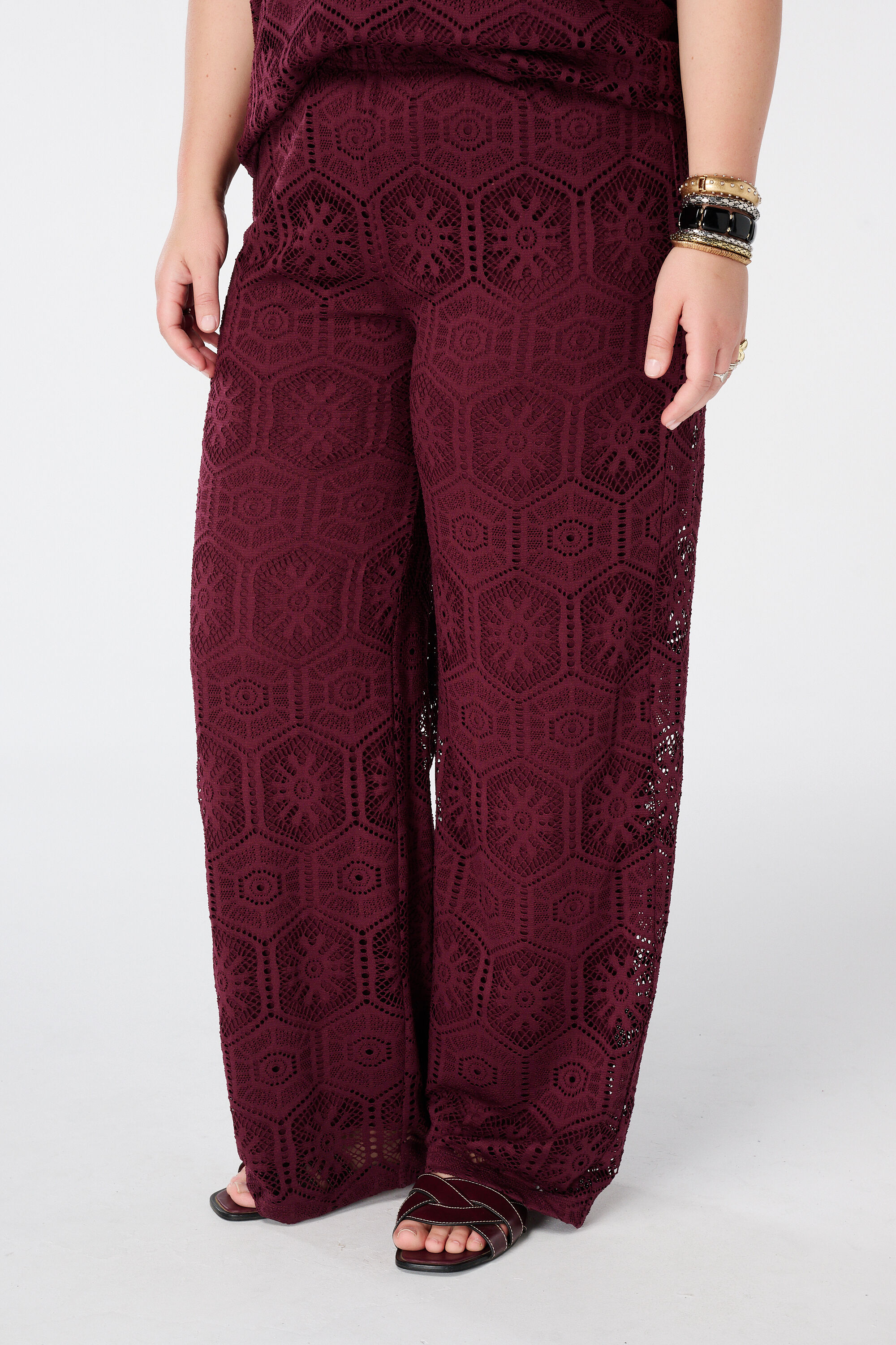 Pantalon large avec crochet image number 5