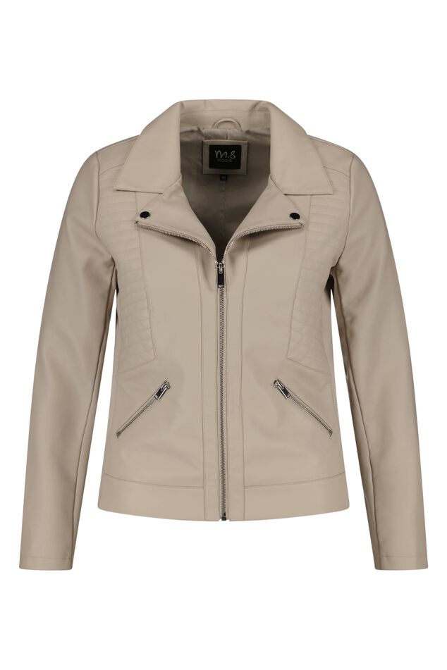 Veste en similicuir noire image number 1