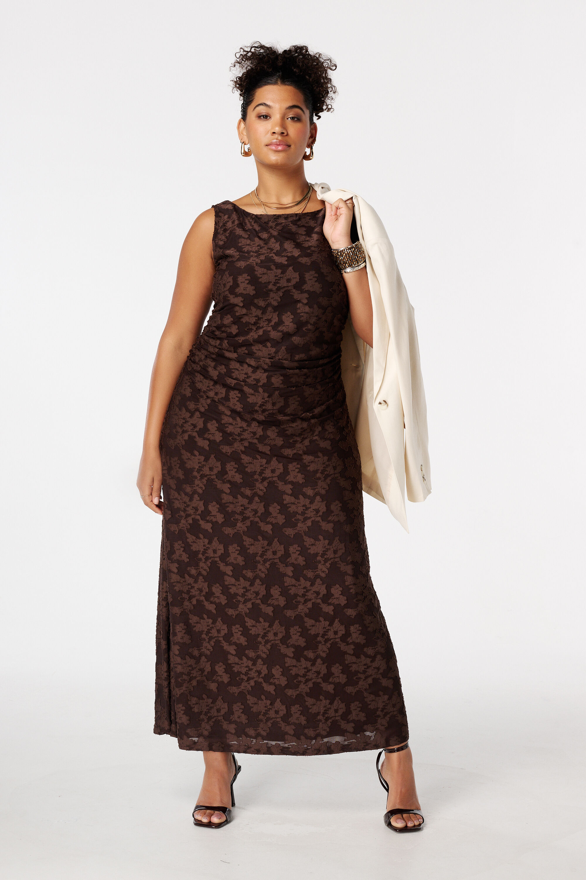 Robe maxi jacquard