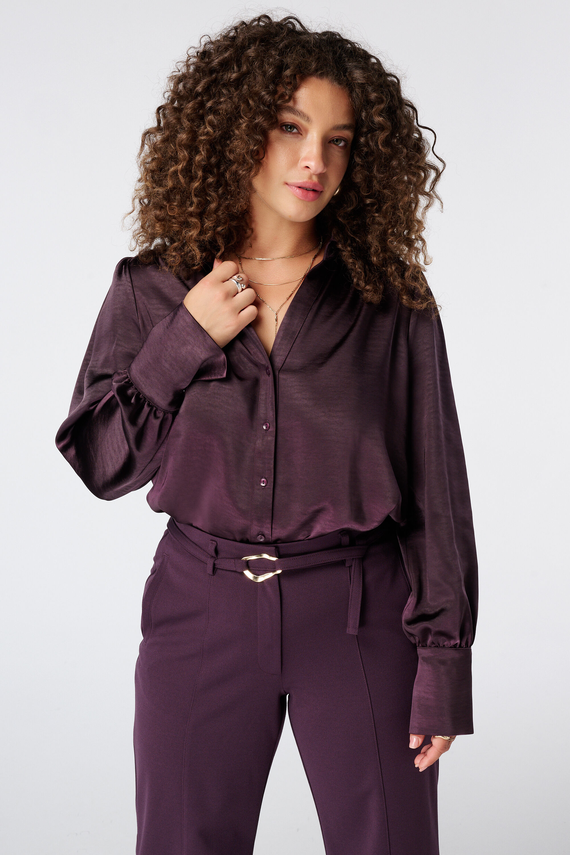 Blouse aspect satin