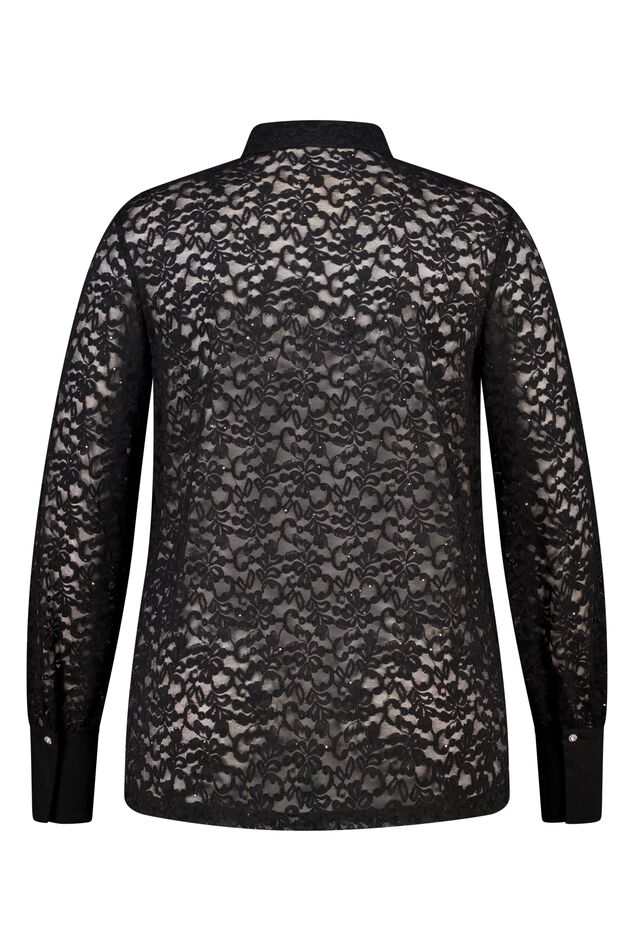Top en jersey avec dentelle et paillettes image number 2