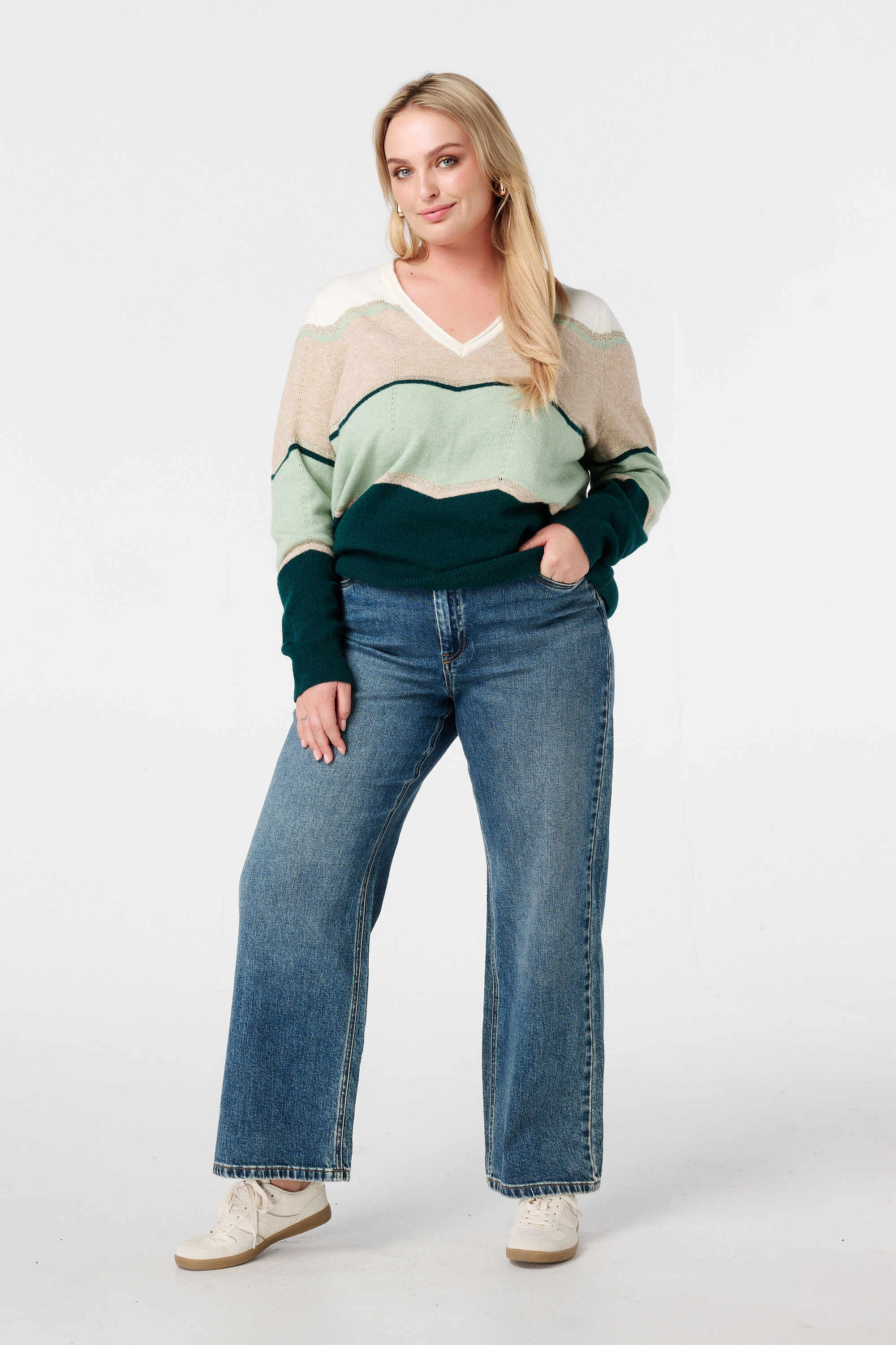 Pull imprim&eacute; et lurex image number 5