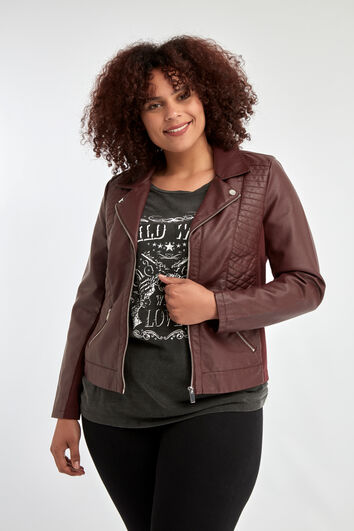 Veste en similicuir