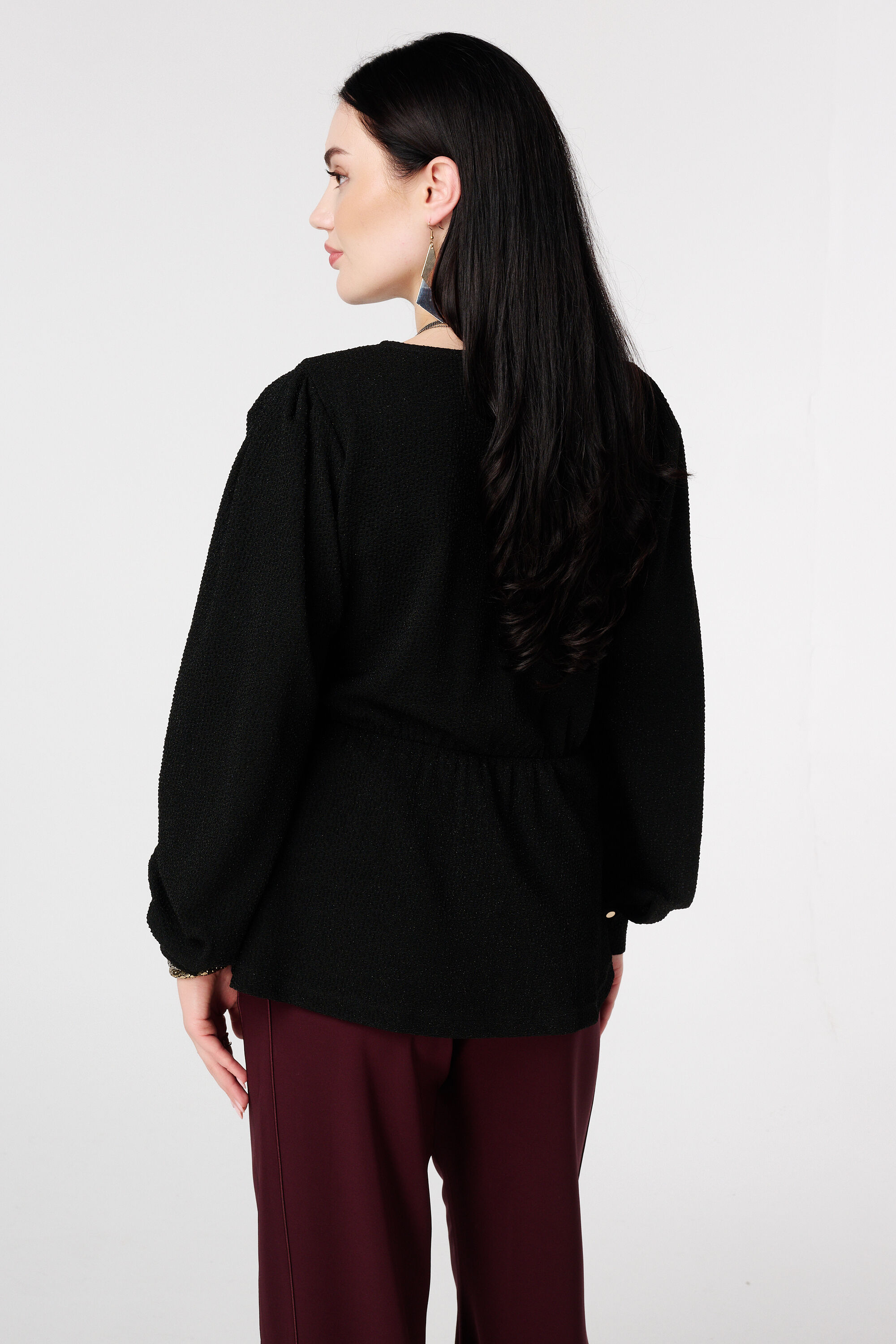 Top paillet&eacute; &agrave; effet cache-c&oelig;ur image number 3