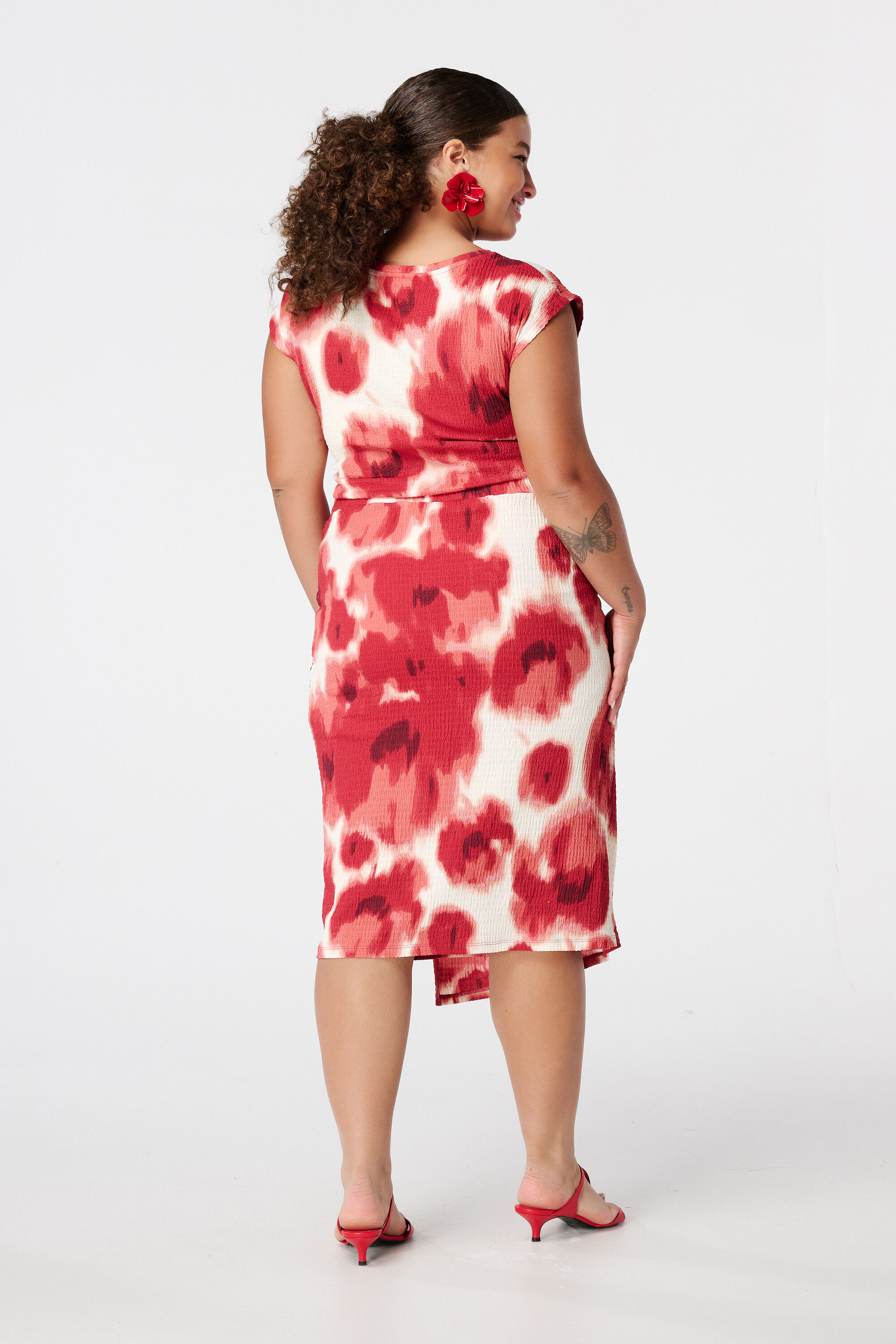 Jupe portefeuille avec imprim&eacute; image number 3