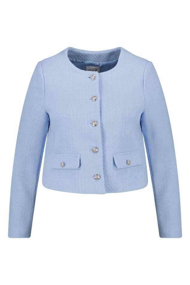 Veste courte en tweed avec boutons métal image number 1