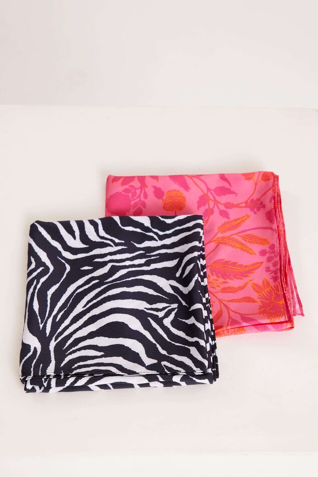 Lot de 2 écharpes en satin  image number 3