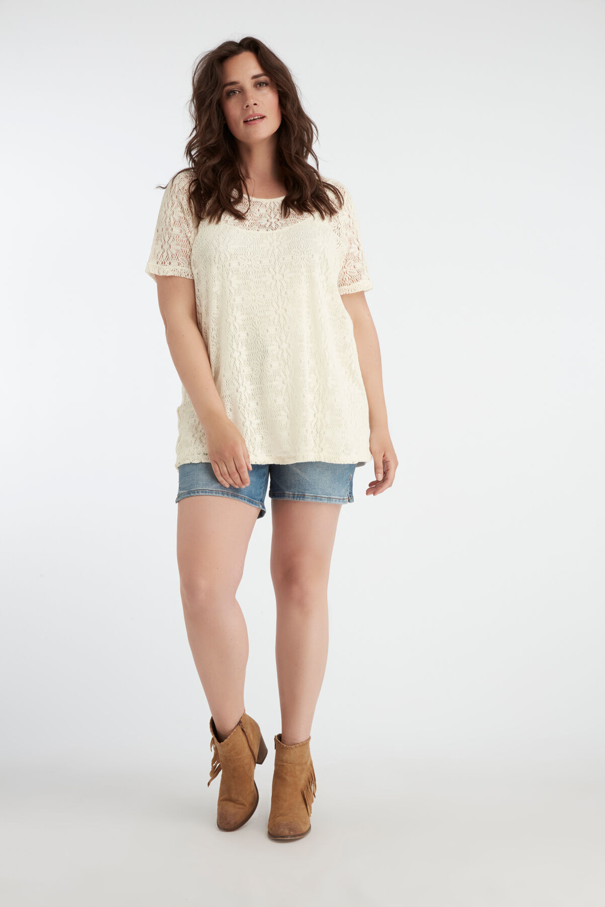 Haut long en crochet image number 3