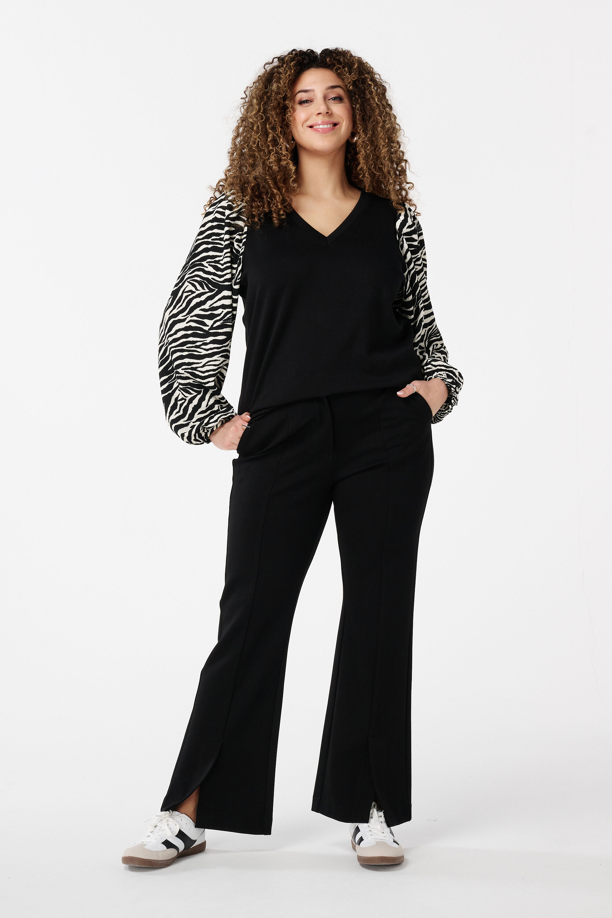 Haut avec manches &agrave; imprim&eacute; animal image number 5