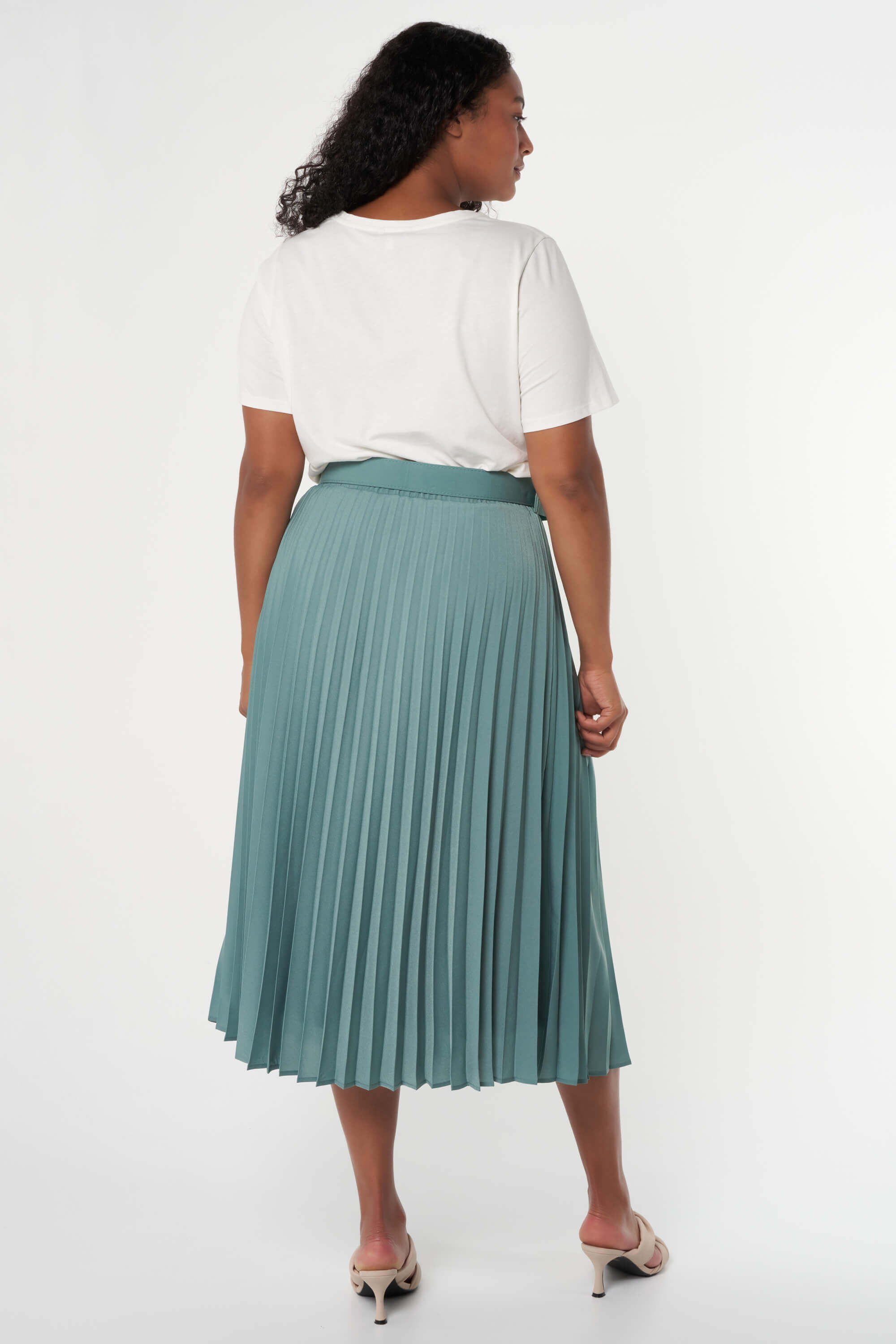 Jupe midi pliss&eacute;e image number 4