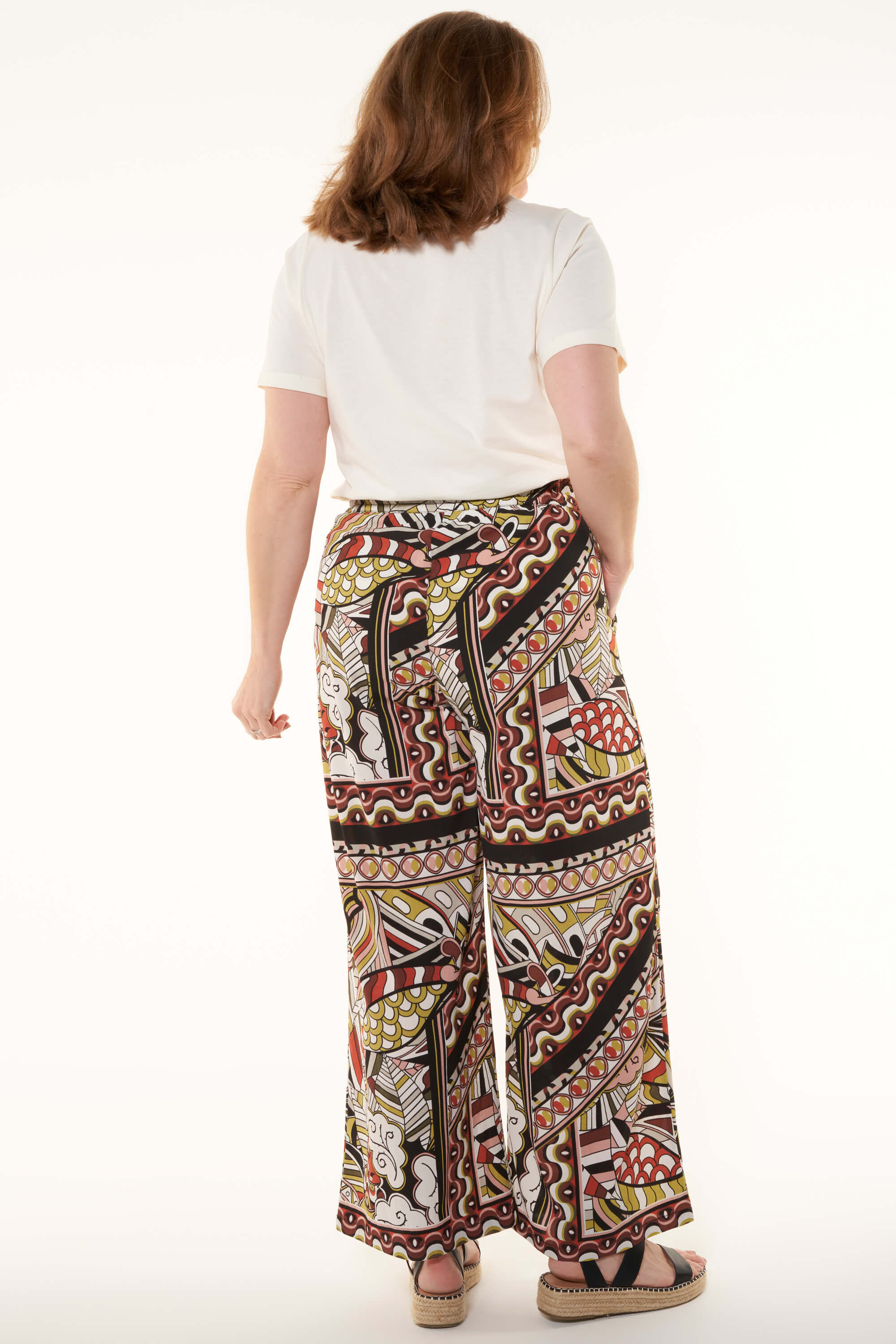 Pantalon large &agrave; imprim&eacute; image number 3