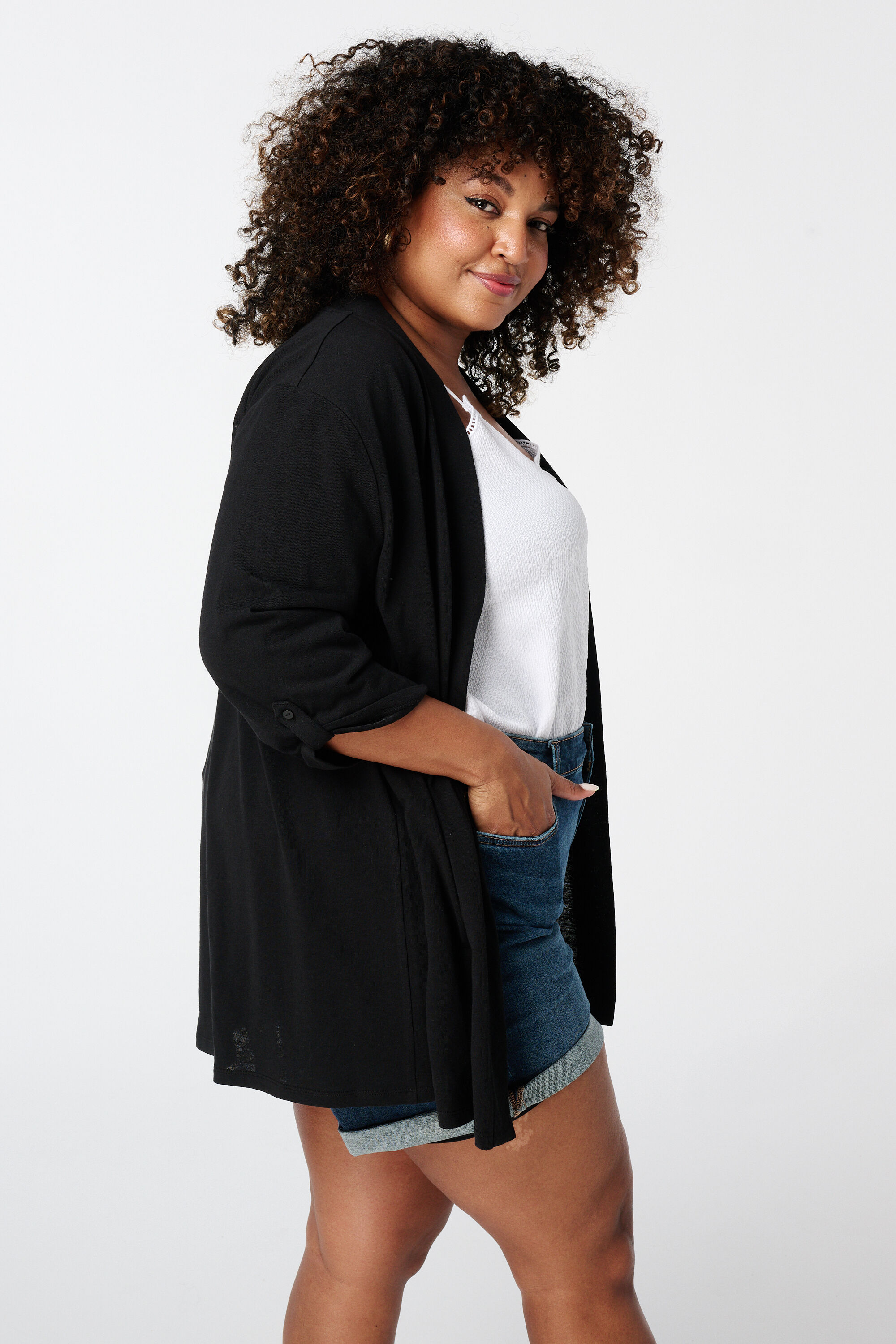 Gilet avec manches trois quarts image number 3