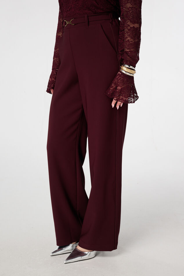 Pantalon avec boucle dorée image number 5