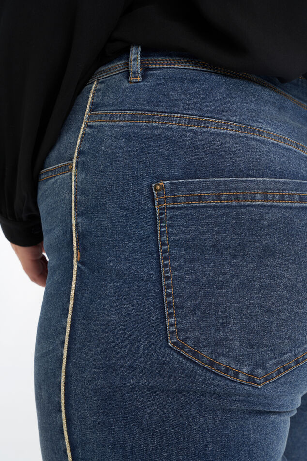 Jean à rayures scintillantes image number 5