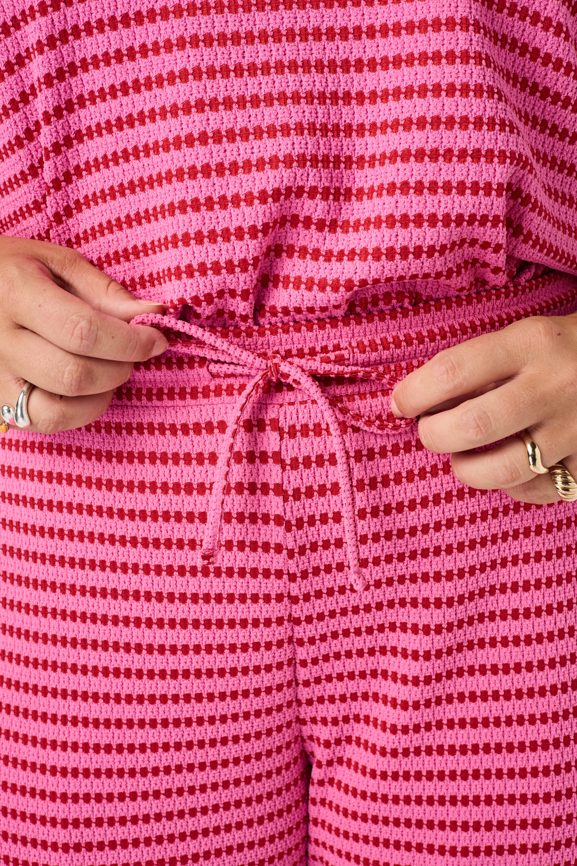 Pantalon large &agrave; taille &eacute;lastique image number 4
