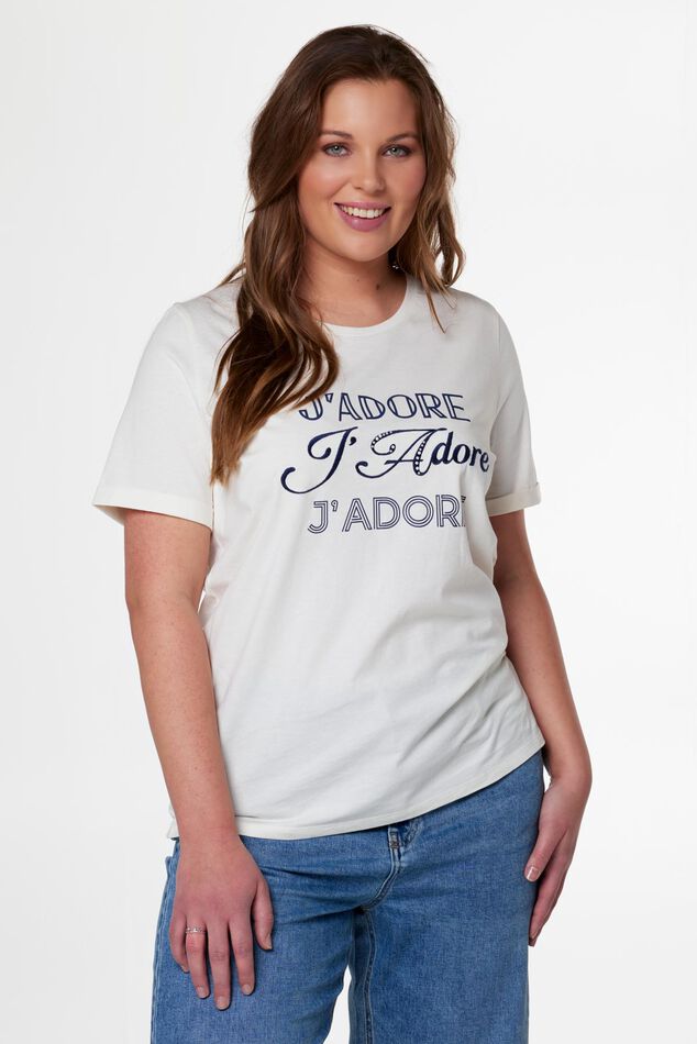 T-shirt avec inscription « J’adore » image 5