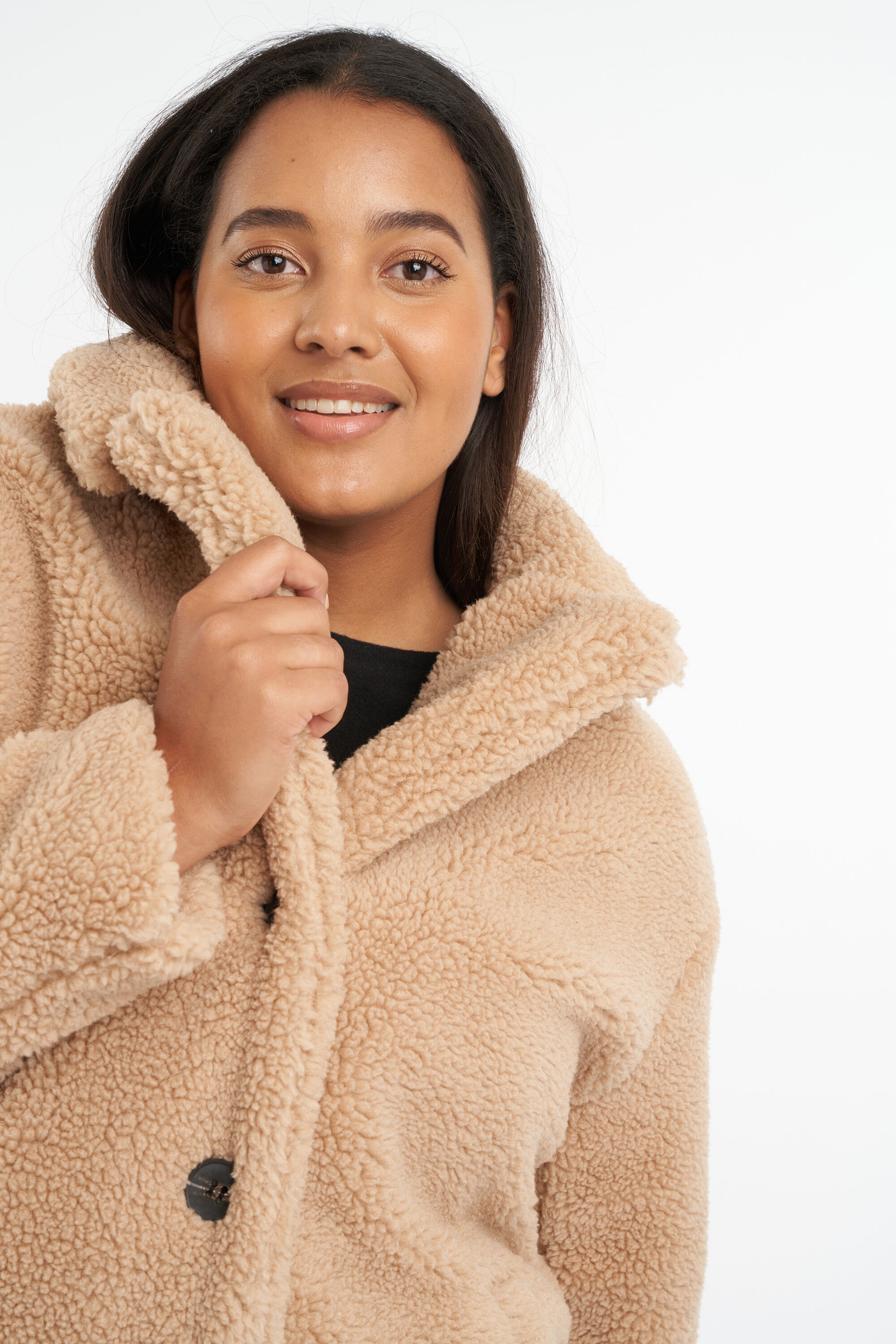 Veste en peluche surdimensionn&eacute;e image number 6