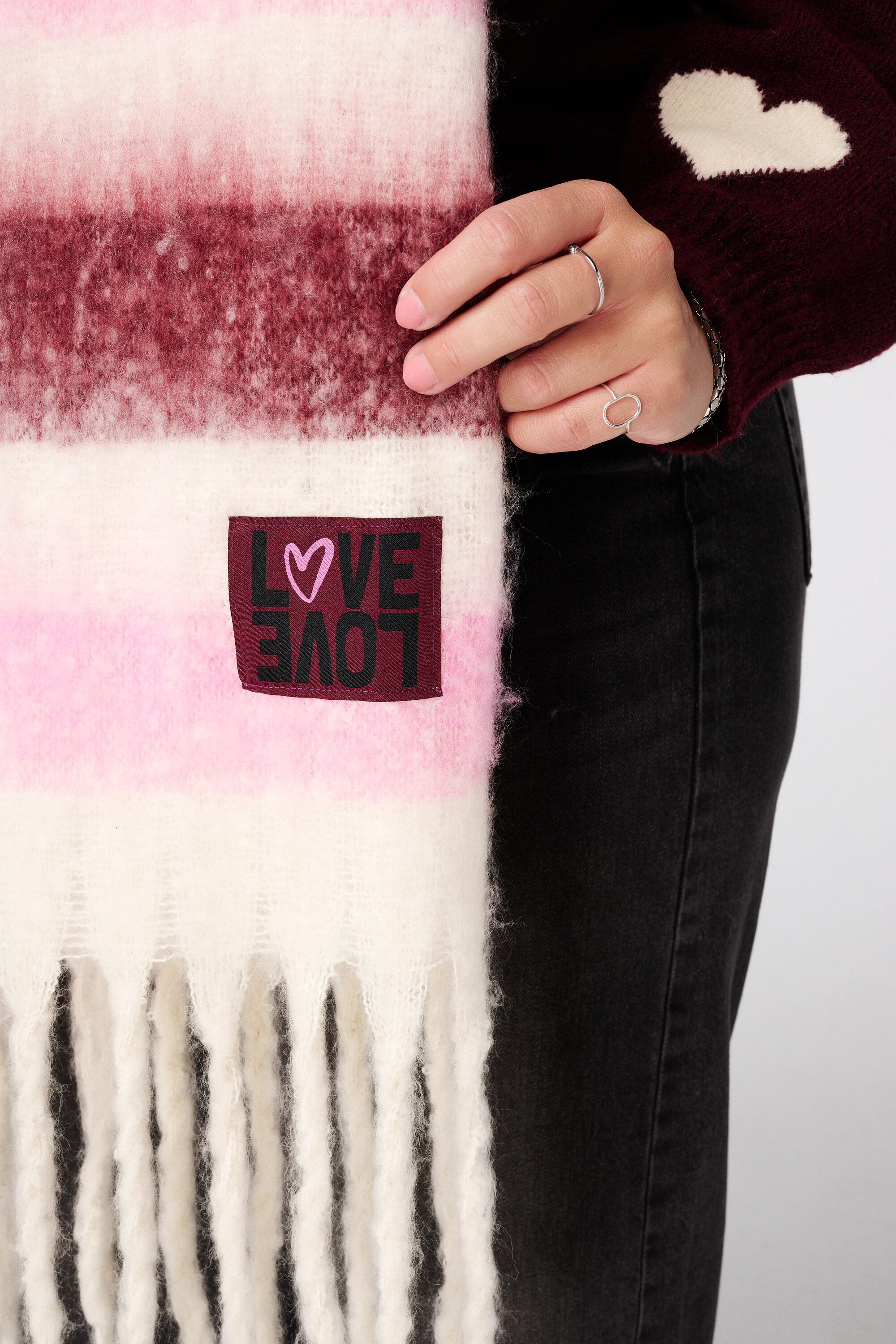 &Eacute;charpe d'hiver douce avec imprim&eacute; image number 3