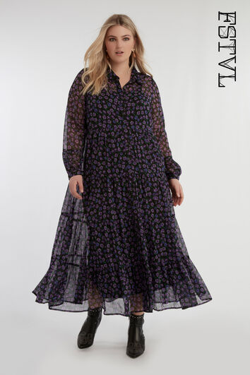 Robe chemise &agrave; imprim&eacute;