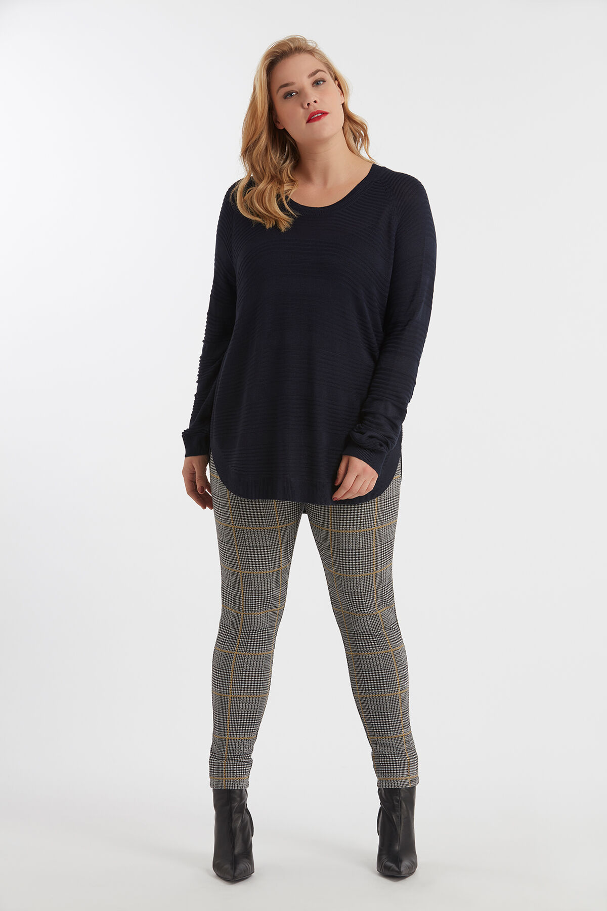 Femmes Legging a carreaux MS Mode