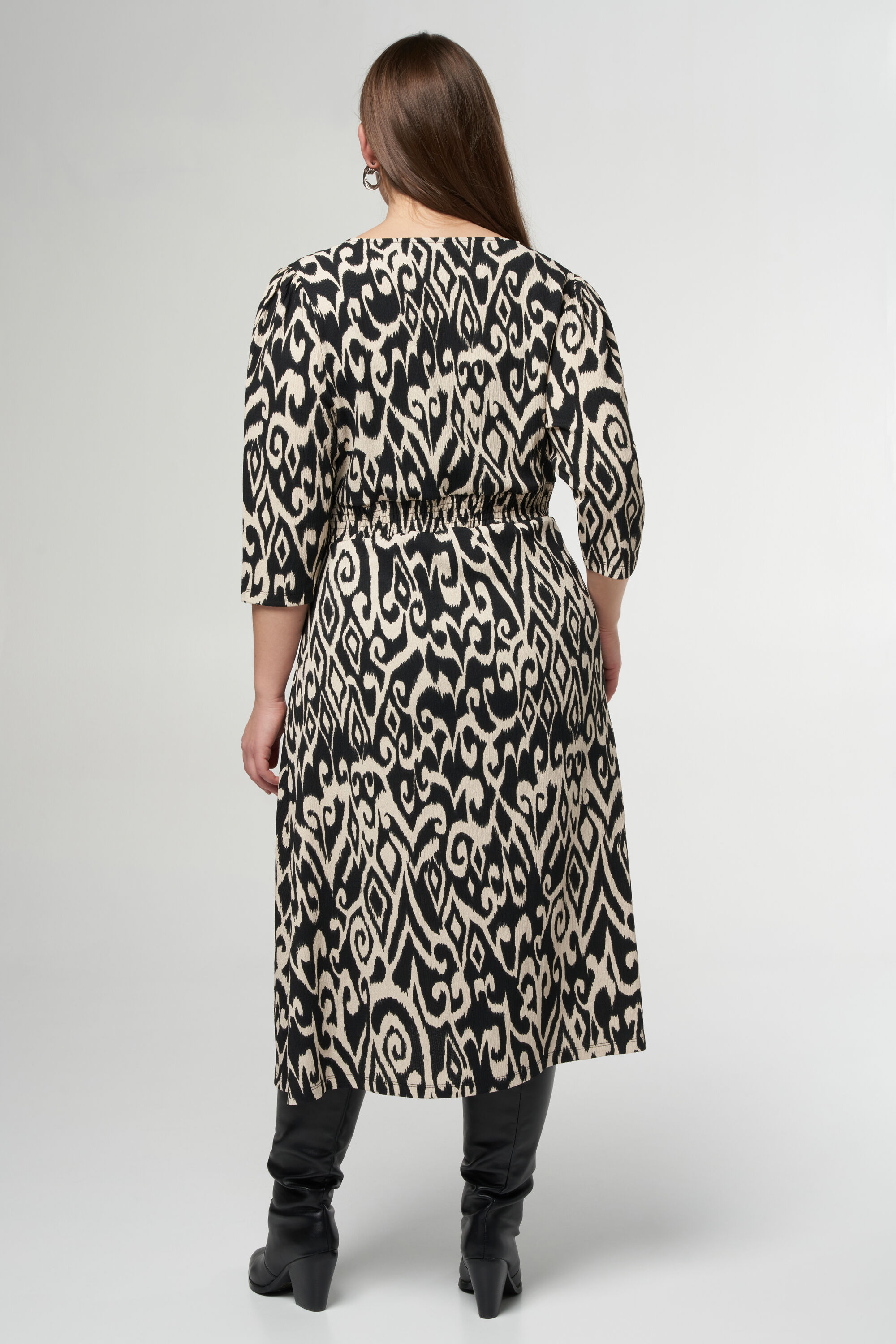 Robe midi &agrave; imprim&eacute; image number 3