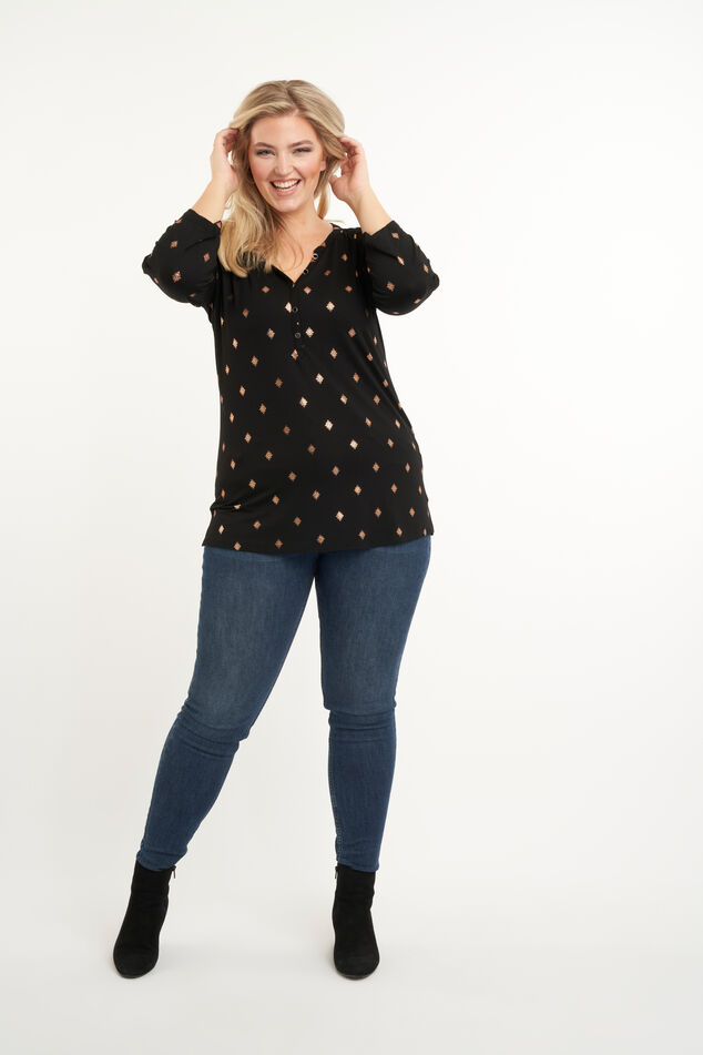 Haut à imprimé de feuilles  image number 5