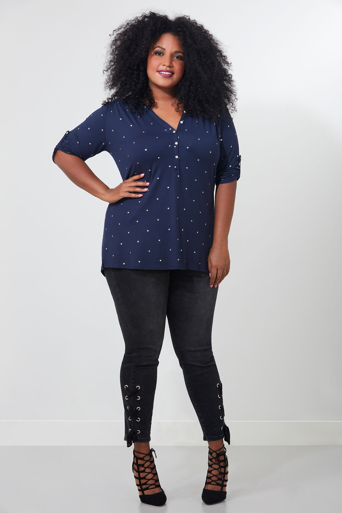 Haut imprim&eacute; brillant image number 3