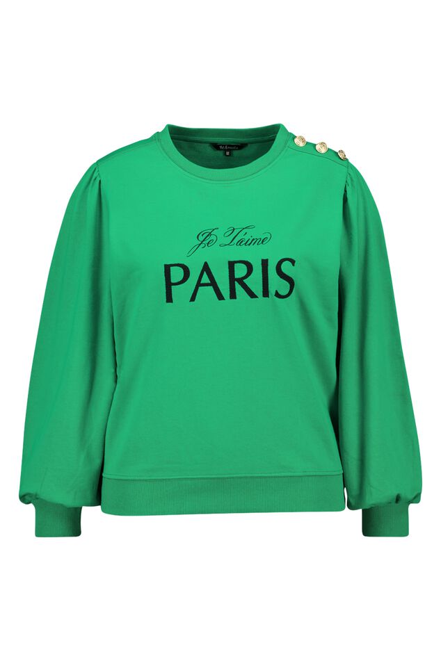 Sweater "Paris" mit Knopfdetails auf der Schulter image 1