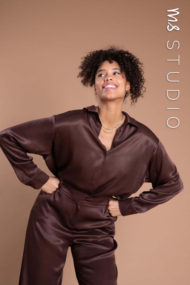 Chemisier en satin  image number 0