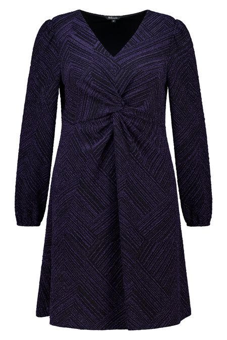 Robe en lurex avec détail bouton Robe en lurex avec détail bouton