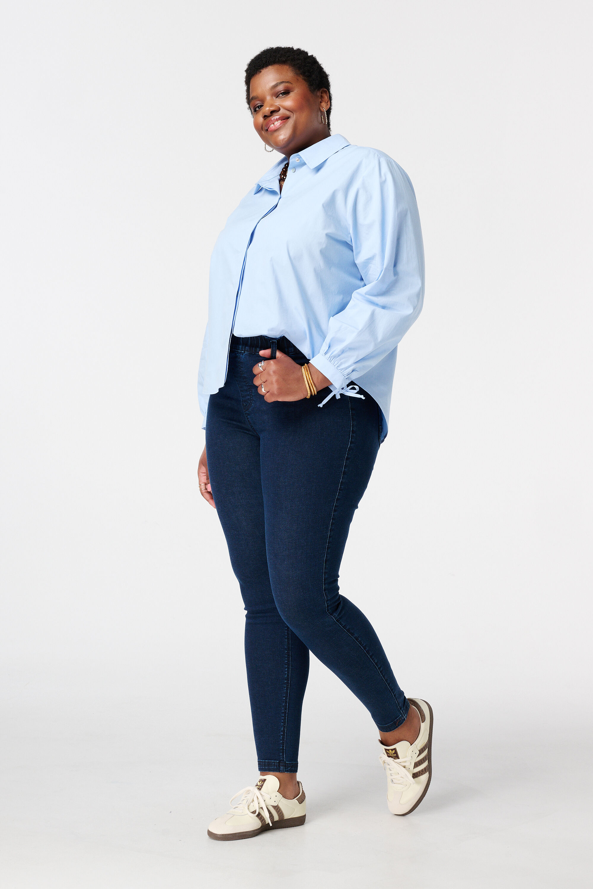 Tregging avec un look denim