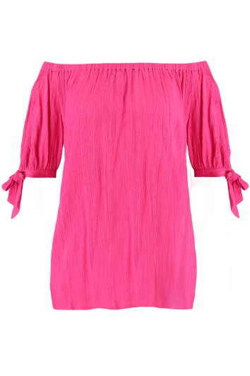 Chemisier en lurex &agrave; &eacute;paules d&eacute;nud&eacute;es