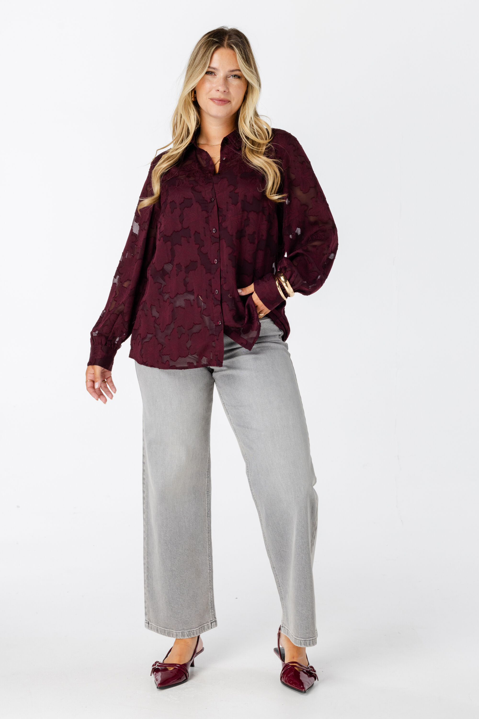 Blouse avec d&eacute;tails brod&eacute;s image number 6