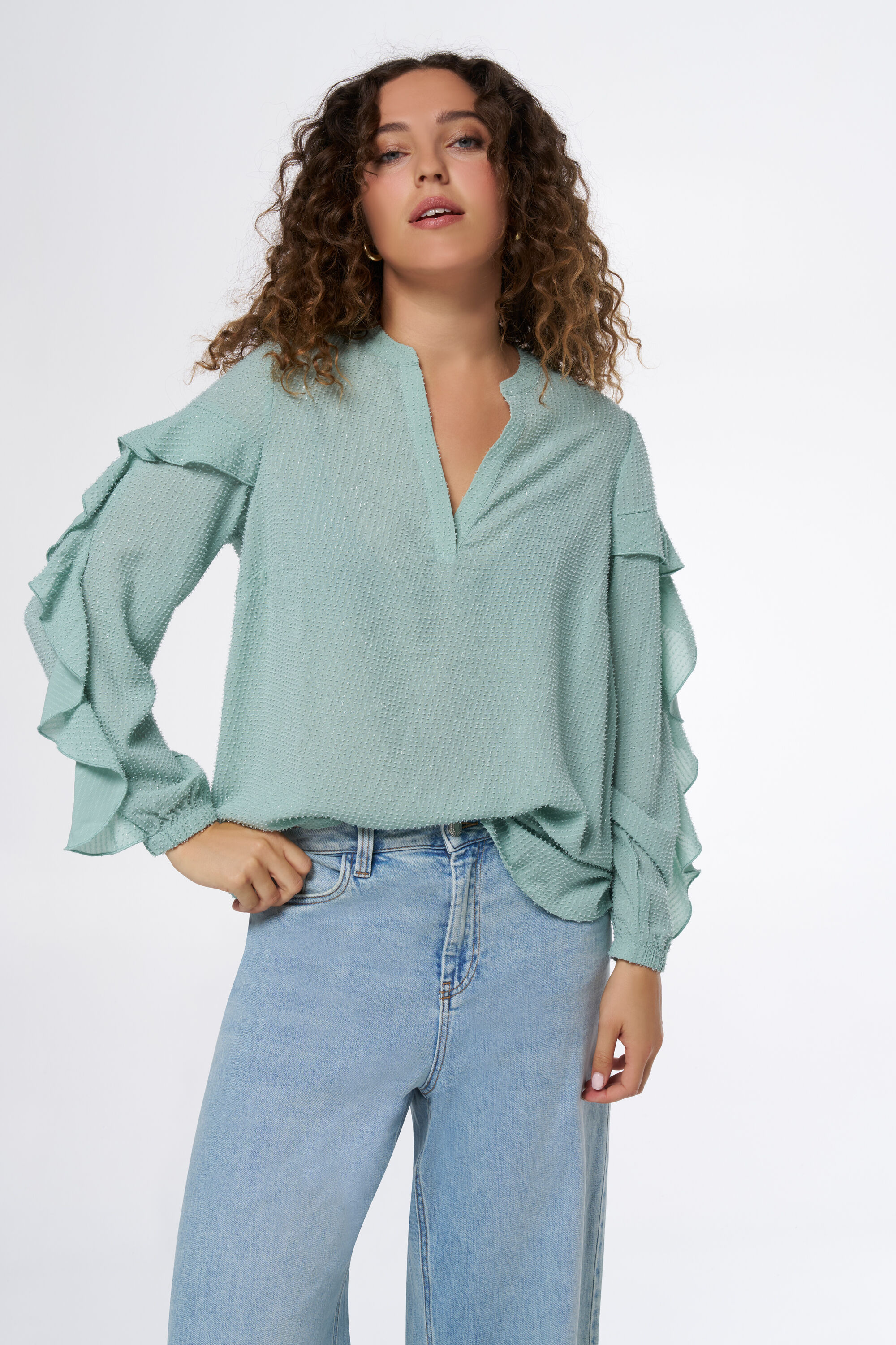 Chemisier &agrave; volants image number 5