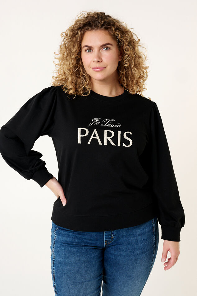 Sweater "Paris" mit Knopfdetails auf der Schulter image 0