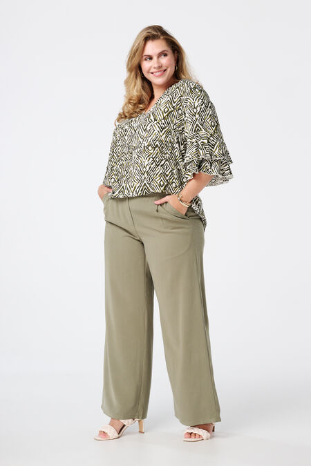 Pantalon large avec taille élastique Pantalon large avec taille élastique