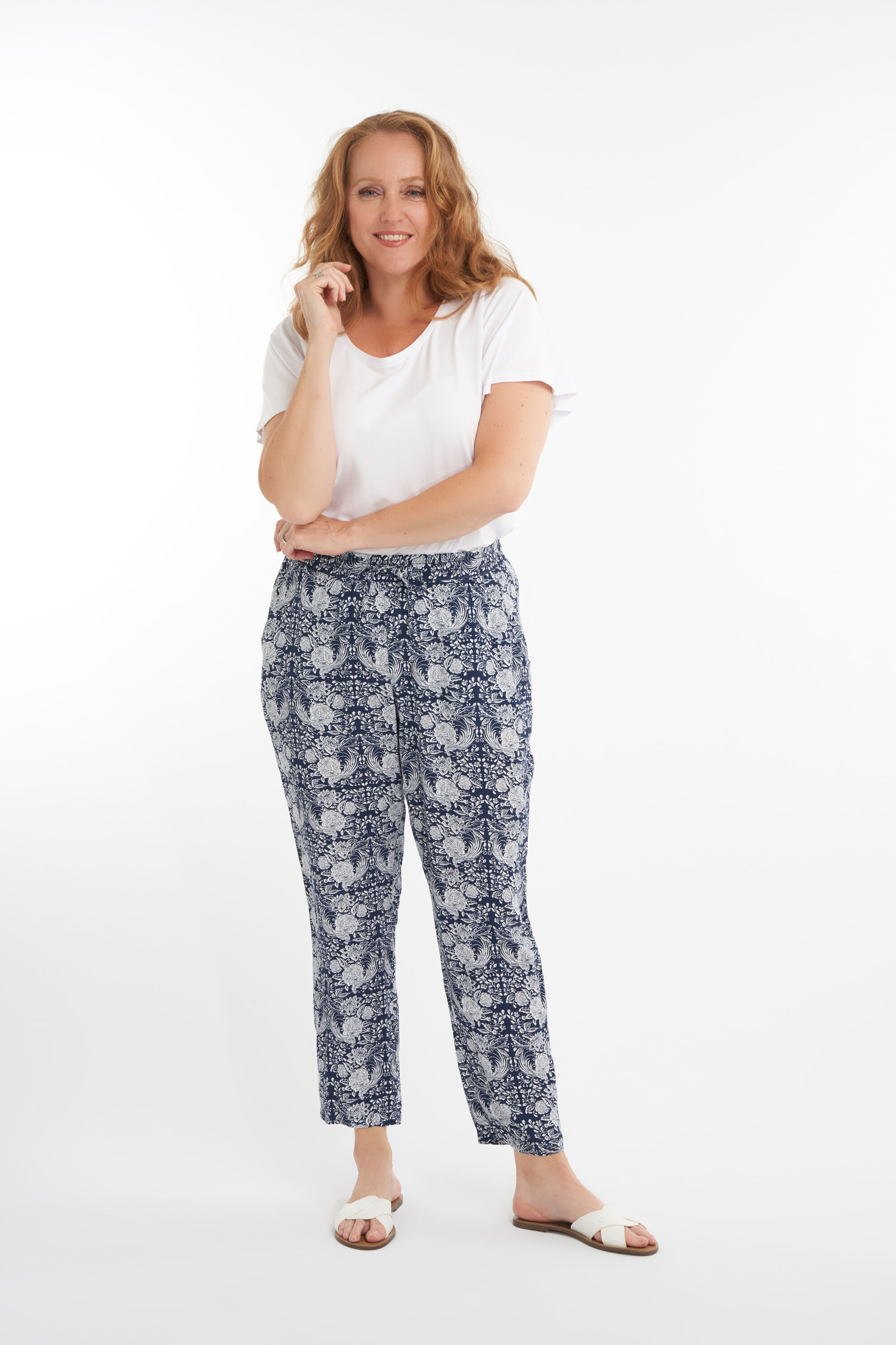 Pantalon ample &agrave; imprim&eacute; image number 3