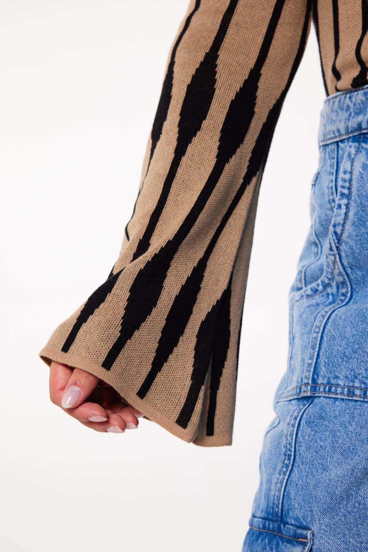 Haut jacquard en maille fine image number 3