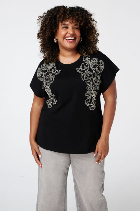 T-shirt avec des détails T-shirt avec des détails